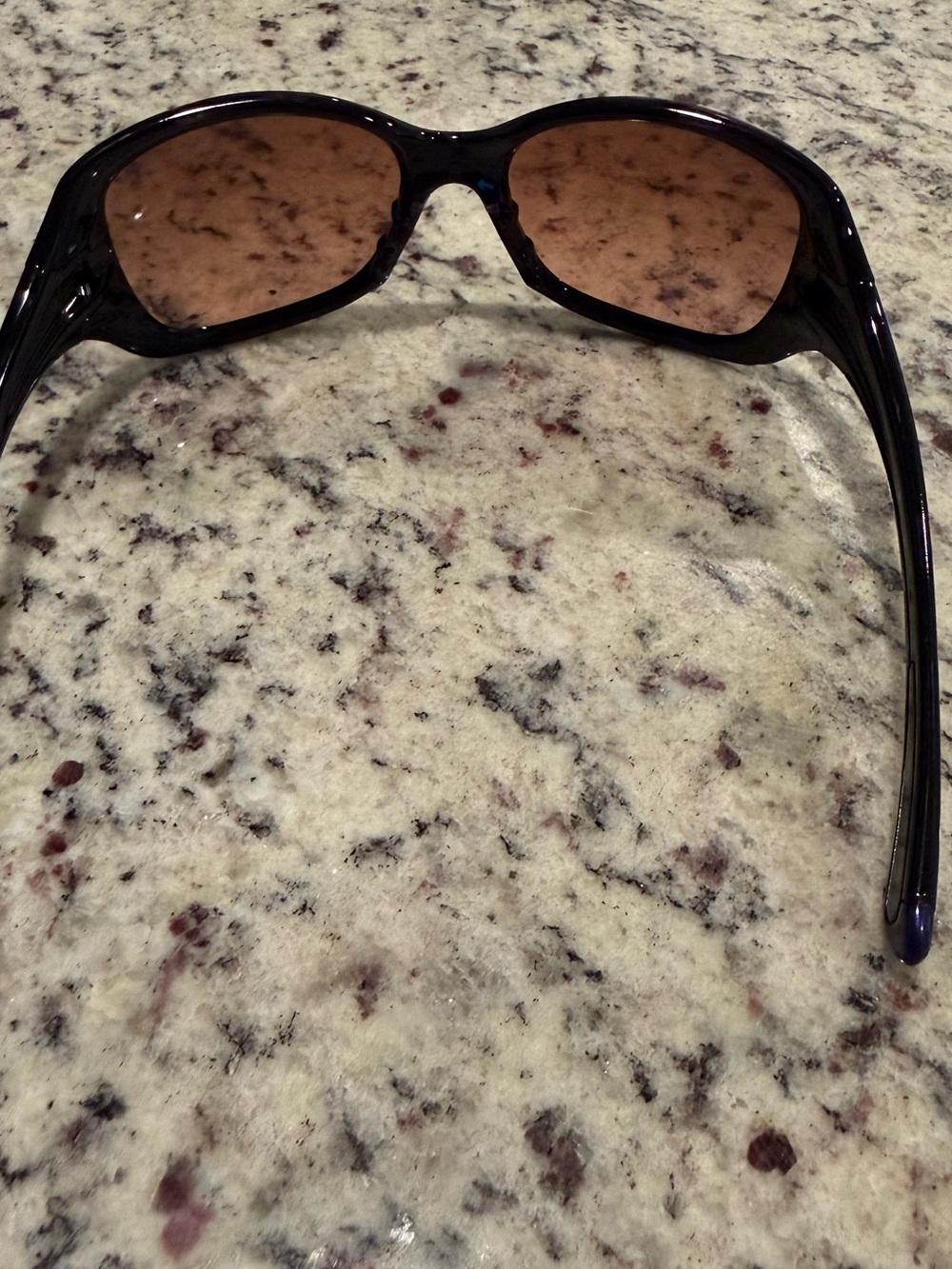 Oakley Women's Black and Purple Sunglasses with brown Lenses - Picture 3 of 4